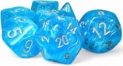 Chessex (22566): Mega-Hedral 7-Die Set: Luminary (Sky / Silver)  