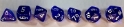 Chessex (23076): Polyhedral 7-Die Set: Translucent: Blue/White: New Version 