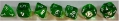 Chessex (23275): D10: Translucent: Green White 
