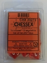 Chessex (23273): D10: Translucent: ORANGE WHITE 