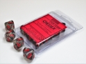 Chessex (23288): D10: SMOKE W/RED 