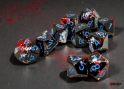 Chessex (24206): D10: Brush: Dark Side/Blue 