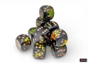 Chessex (24605): D6: 16mm: Brush: DEEP FOREST/GOLD 