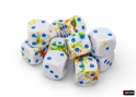 Chessex (24609): D6: 16mm: Brush: BREEZY/BLUE 