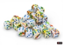 Chessex (24809): D6: 12mm: BRUSH: BREEZY/BLUE 