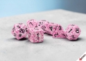 Chessex (25354): Polyhedral 7-Die Set: Speckled: Pink 