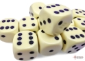 Chessex (25662): D6: 16mm: Opaque: Pastel Yellow/Black 