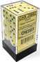 Chessex (25662): D6: 16mm: Opaque: Pastel Yellow/Black - CHX25662 [601982043131]