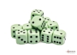 Chessex (25665): D6: 16mm: Opaque: Pastel Green/Black - CHX25665 [601982043438]