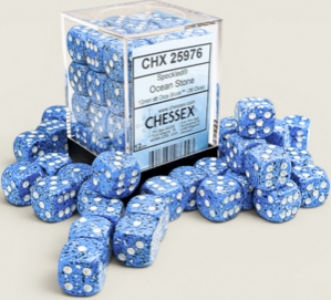 Chessex (25976): D6: 12mm: Speckled Ocean Stone
