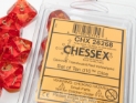 Chessex (26268): D10: Gemini: Translucent Red-Yellow/Gold 