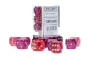 Chessex (26667): D6: 16mm: Gemini: Translucent Red-Violet/Gold 