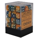 Chessex (26860): D6: 12mm: Gemini #7: Masquerade-Yellow/White 