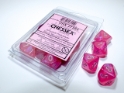 Chessex (27384): D10: Borealis: Pink/Silver Luminary 
