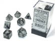 Chessex (27578): Polyhedral 7-Die Set: Borealis: Light Smoke/Silver with Luminary - CHX27578 [601982031688]
