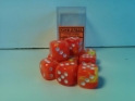 Chessex (27623): D6: 16mm: Vortex: Solar/White 