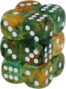 Chessex (27755): Nebula D6 16MM Spring/White Luminary (12) 