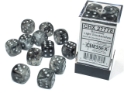 Chessex (27778): Borealis D6 16MM Light Smoke/Silver Luminary (12) 
