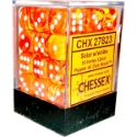 Chessex (27823): D6: 12mm: Menagerie #8 Solar/White Vortex 