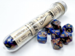 Chessex (30055): Polyhedral 7-Die Set: LUSTROUS AZURITE/GOLD WITH BONUS DICE - CHX30055 [601982038502]