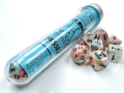 Chessex (30056): Polyhedral 7-Die Set: LUSTROUS SEA SHELL/BLACK LUMINARY 