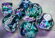 Chessex (30068): Polyhedral 7-Die Set: Nebula: Fluorite/White (With Bonus Die) - CHX30068 []