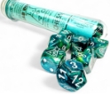 Chessex (30072): LAB DICE: Polyhedral 7-Die Set: Lustrous (Neptune / Grey)   