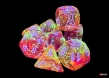 Chessex (30073): LAB DICE: Polyhedral 7-Die Set: Nebula (Molten / White) - CHX30073 [601982047122]