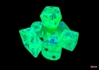 Chessex (30074): LAB DICE: Polyhedral 7-Die Set: Nebula (Gelatinous / White) - CHX30074 [601982047139]