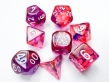 Chessex (30057): Polyhedral 7-Die Set: Nebula: Black Light Special White With Bonus Dice  - CHX30057 [601982038526]