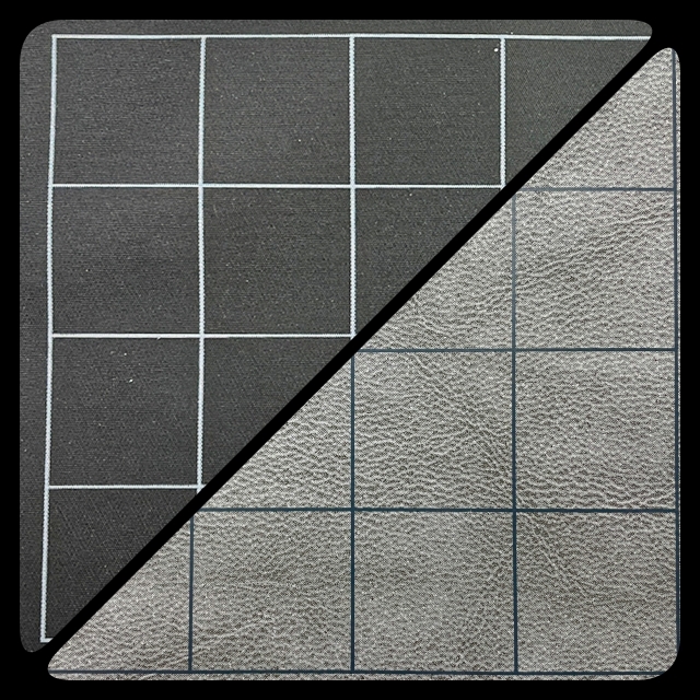 Chessex: Reversible Battlemat 1 Squares Black-Grey (23.5" x 26")  