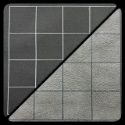 Chessex: Reversible Battlemat 1 Squares Black-Grey (23.5" x 26") 