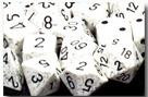 Chessex (25311): Polyhedral 7-Die Set: Speckled: Arctic 