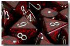 Chessex (25344): Polyhedral 7-Die Set: Speckled: Silver Volcano 