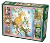 Cobble Hill Puzzles (1000): Blossom and Kittens Quilt - 80272 [625012802727]