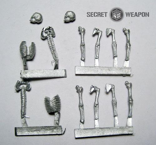 Secret Weapon Miniatures: Conversion Bits: Human Skeleton 
