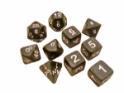 Crit Hit Ceramics (10 Dice): Dark Heart Extended Set 