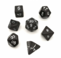 Crit Hit Ceramics (7 Dice): Dark Heart Standard Set 