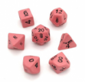 Crit Hit Ceramics (7 Dice): Pink Delight Standard Set 
