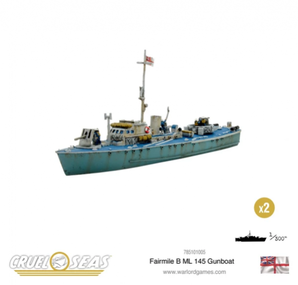 Cruel Seas: British Royal Navy: Fairmile B ML 145 Gunboat 