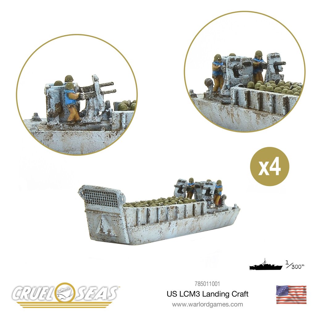 Cruel Seas: US LCM3 Landing craft 