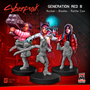 Cyberpunk Red Miniatures: Generation RED Set B (Rocket/Blades/Rattle Can) -  MFC33010 [8500097533525]