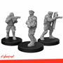 Cyberpunk Red Miniatures: Lawmen Set A (Trooper/Sergeant/Riot) -  MFC33005 [8500097532122]