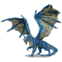 D&amp;D Icons of the Realms Unpainted: Adult Blue Dragon - 90603 [634482906033]