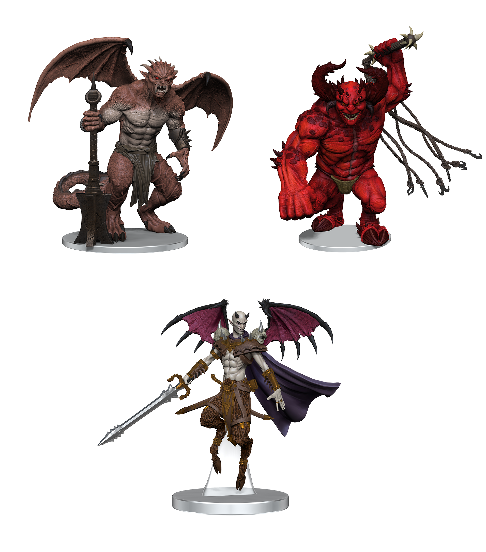 D&D Icons of the Realms: Archdevils - Hutjin, Moloch, Titivilus 