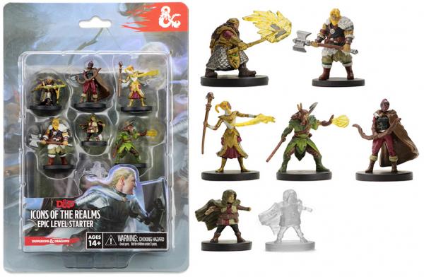 WizKids 72779 D&D Icons of the Realms Miniatures Epic Level Starter 