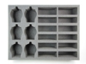 Battlefoam: WHF/WH40K: Daemon: Tray: Cavalry (BFL-4.5) 