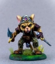 Dark Sword Miniatures: Critter Kingdoms- Mouse Dual Wield Rogue 