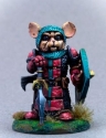 Dark Sword Miniatures: Critter Kingdoms- Mouse Warrior with Sword & Shield 