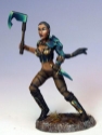 Dark Sword Miniatures: Elmore Masterwork: Female Fighter - Dual Wield Axe and Dagger 